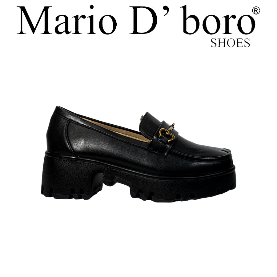 Mario D' Boro Women's Korean Flats LY 27848 Black C67