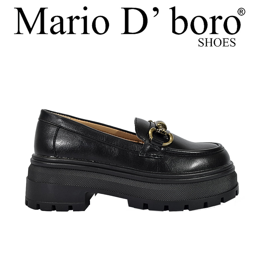 Mario D' Boro Women's Korean Flats LX 27136 Black C55 C59