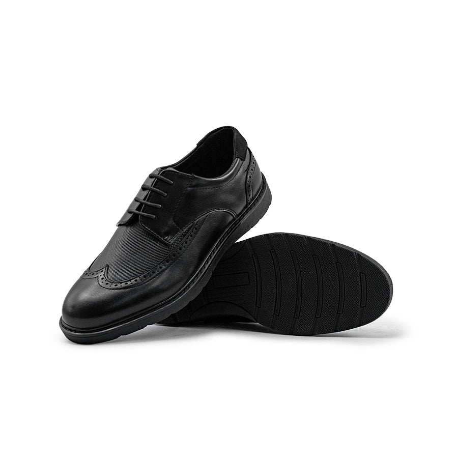 Mario D' boro Men's Formal Oxford MY 26091 - Black / Brown C88