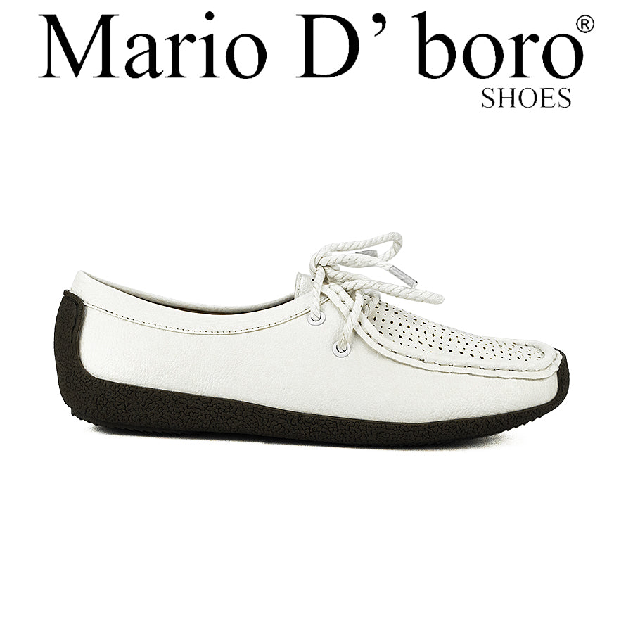 Mario D'Boro Women's Loafer Lw 25986 Light Gray/White C46