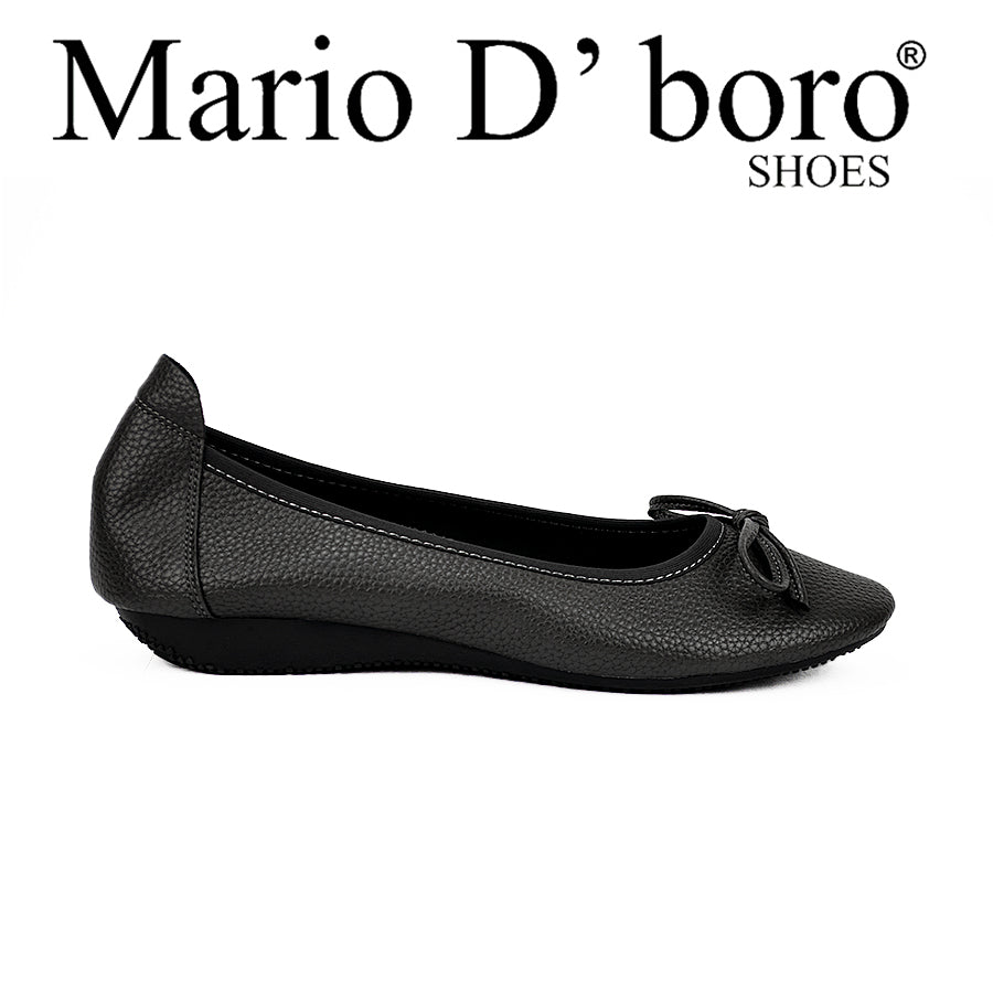 Mario D' Boro Women's Flat Shoes Lv 22940 Black/Gray