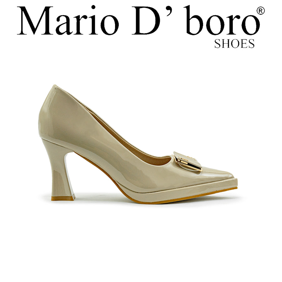 Mario D' boro Women's Office Pumps LY 29349 - Black / Taupe C83