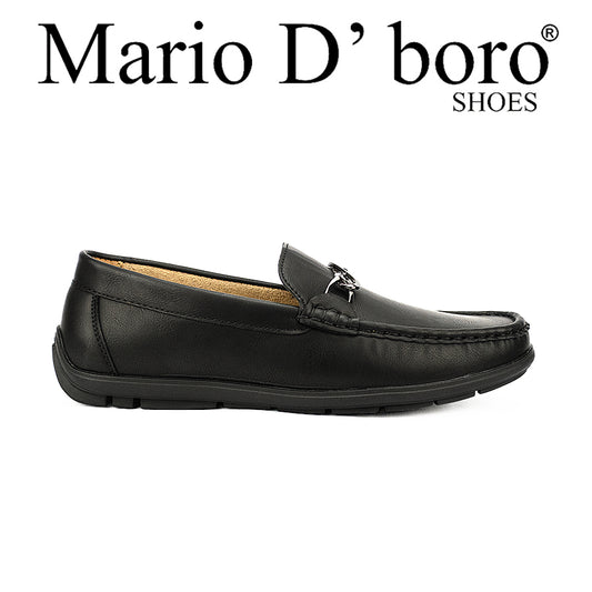 Mario D' Boro Men's Casual Loafers Mw 23564 Black/Navy Blue C42