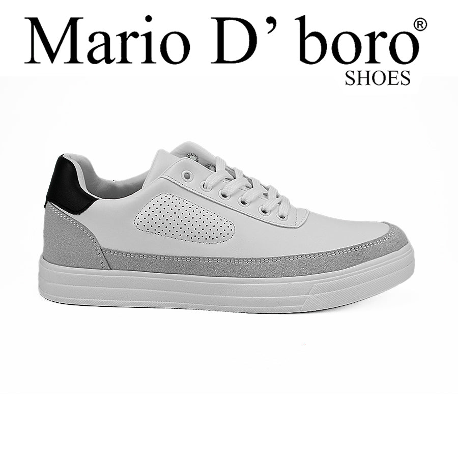 Mario D' Boro Men's Sneakers Shoes Mw 22497 Black/White