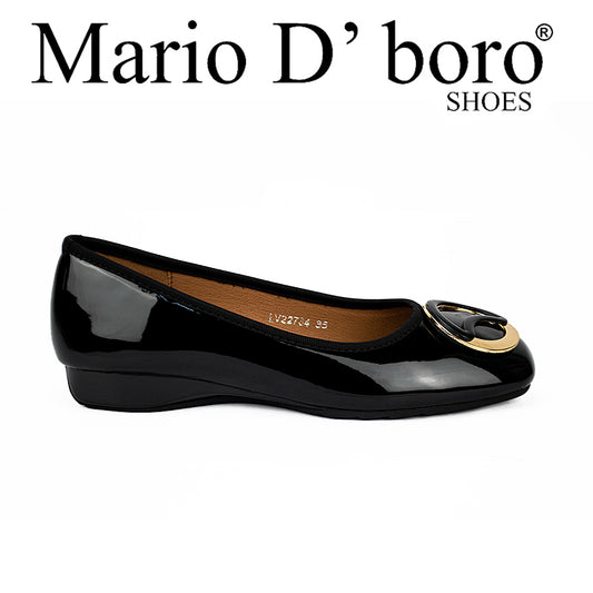 Mario D' Boro Women's Flats Shoes Lw 22784 Black/Brown