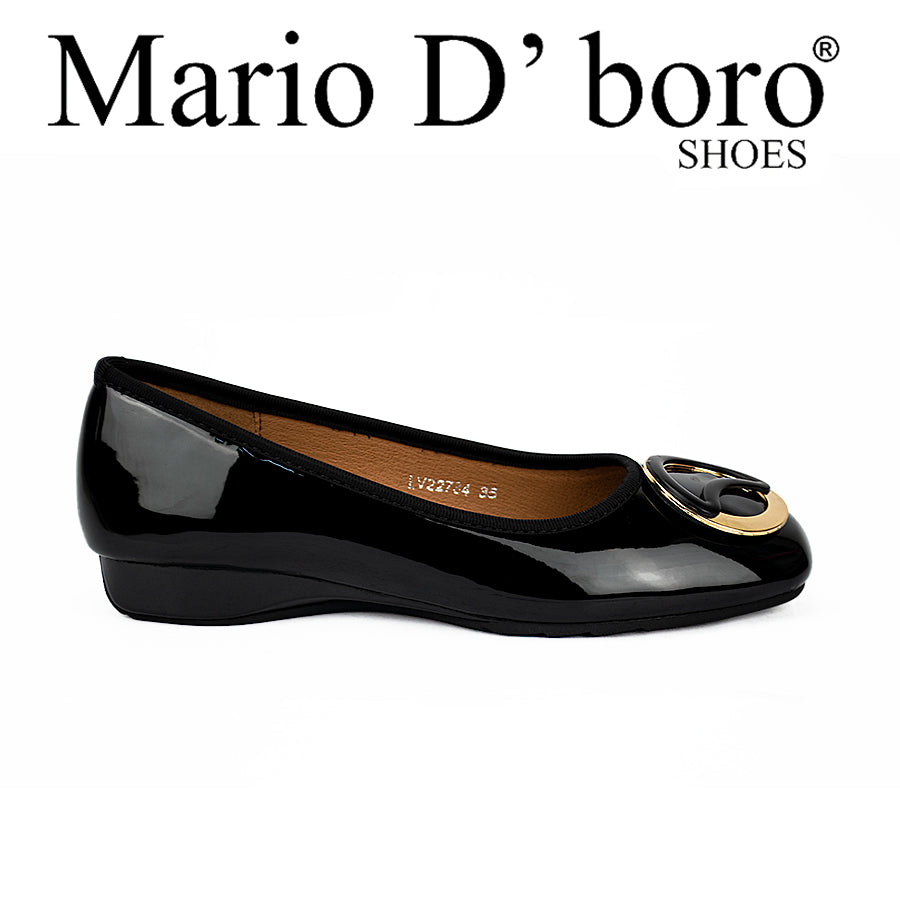 Mario D' Boro Women's Flats Shoes Lw 22784 Black/Brown