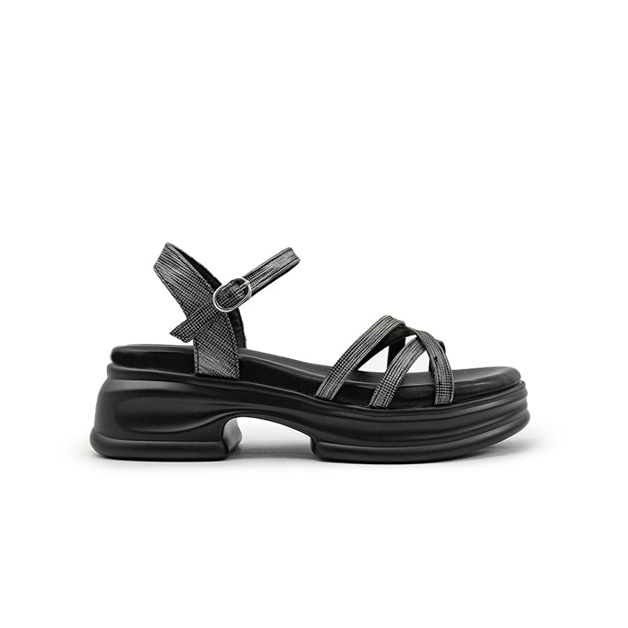 Mario D' boro Women's Heeled Sandals LY 28210 - White / Black C89