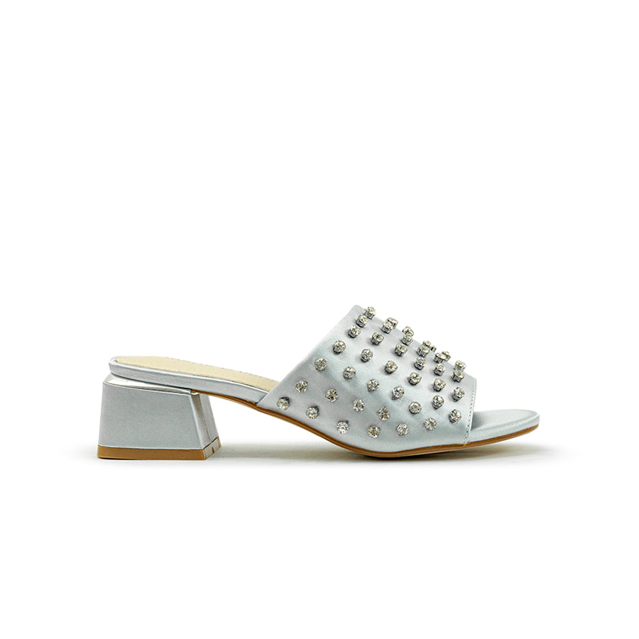 Mario D' boro Women's Heeled Sandals LY 29502 - Soft Gold / Soft Silver C89