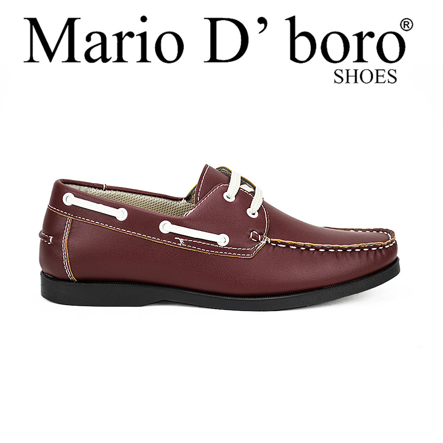 Mario D' Boro Men's Casual Shoes Mv 22210 Black/Maroon