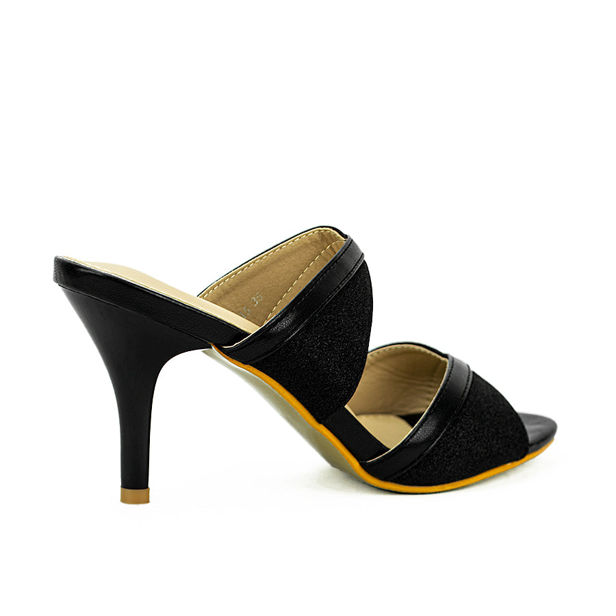 Mario D' Boro Women's Heeled Sandals Lv 22515 Black/Old Rose