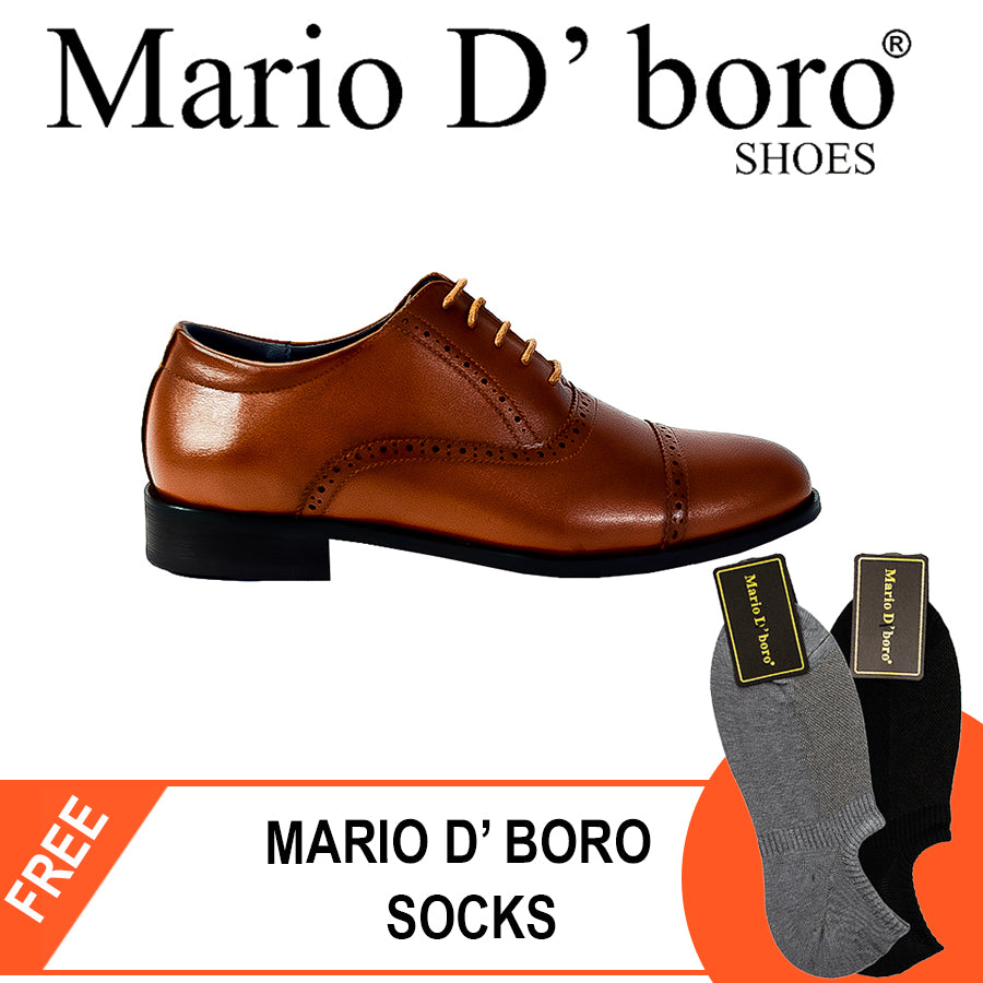 Mario D' Boro Men's Formal Elite MX 24509 Black and Brown C53