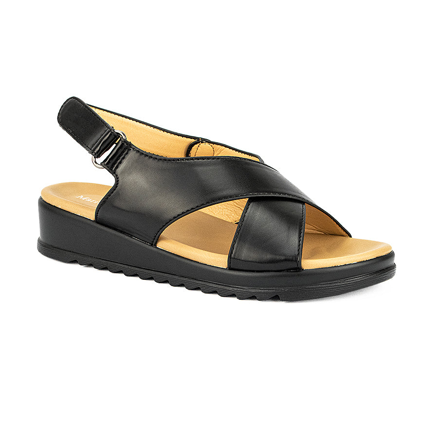 Mario D' Boro Women's Sandals Lw 23927 Black/Dark Brown C33