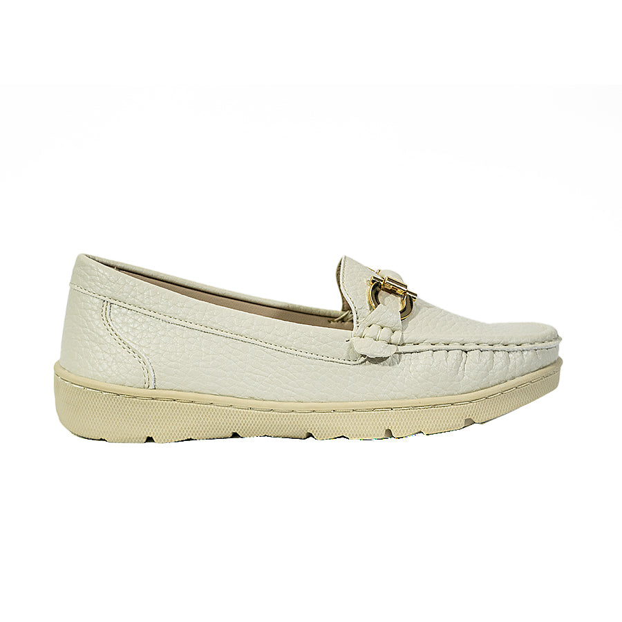 Mario D' Boro Women's Loafers LY 27812 Black/Bone C65