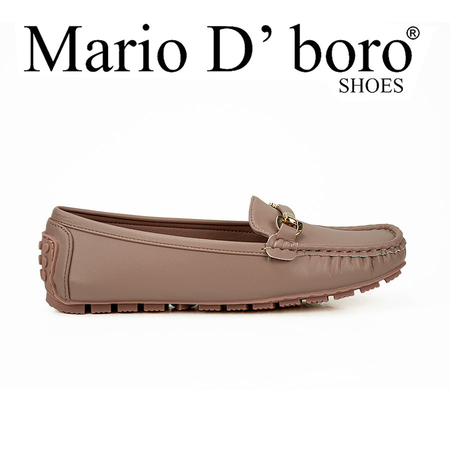 Mario D' Boro Women's Flat Shoes Lv 22185 Black/Old Rose