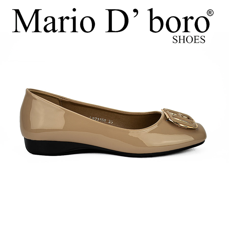 Mario D' Boro Women's Flat Shoes Lw 23466 Black/Taupe