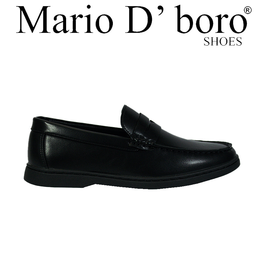 Mario D' Boro Men's Casual Loafers MY 25921 Black C66