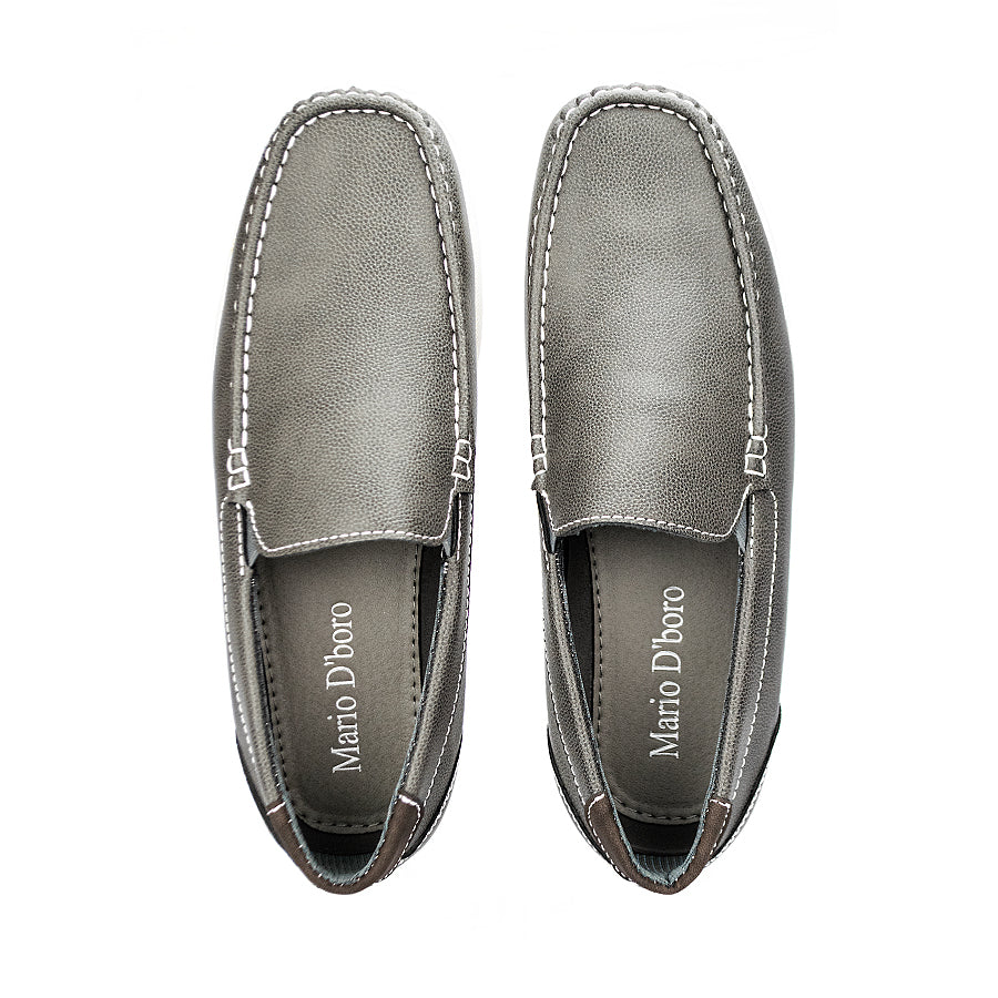 Mario D' Boro Men's Casual Loafers Mw 24578 Black/Gray C42