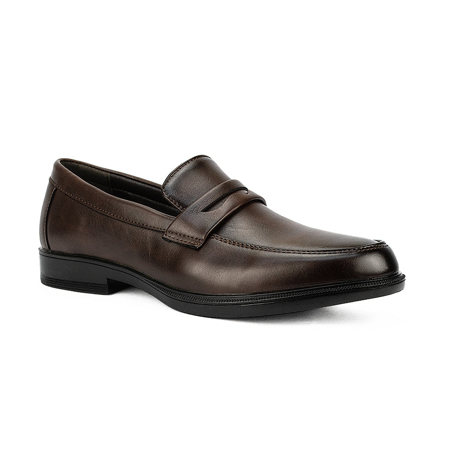 Mario D' Boro Men's Formal Slip On Mw 24308 Black/Dark Brown C45