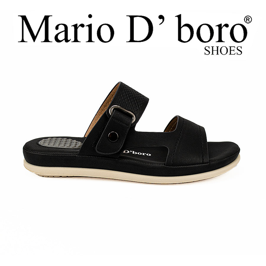 Mario D' Boro Women's Sandals Lv 013 Black/Light Gray