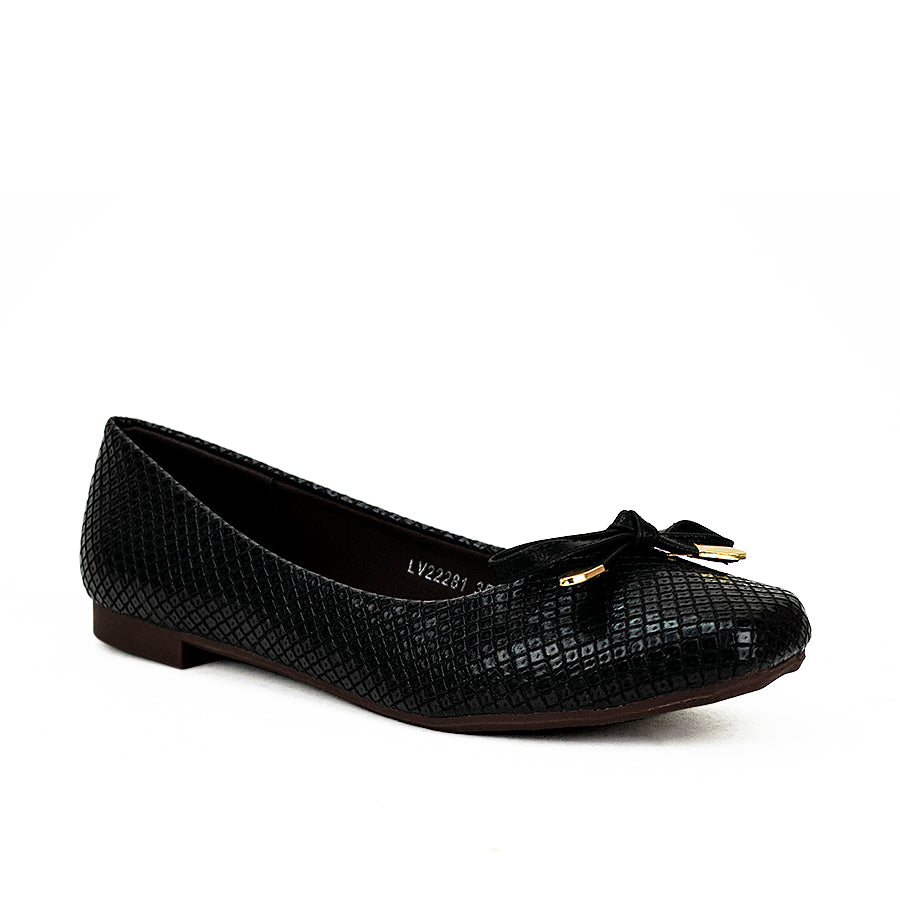 Mario D' Boro Women's Flat Shoes Lv 22281 Black/Tan