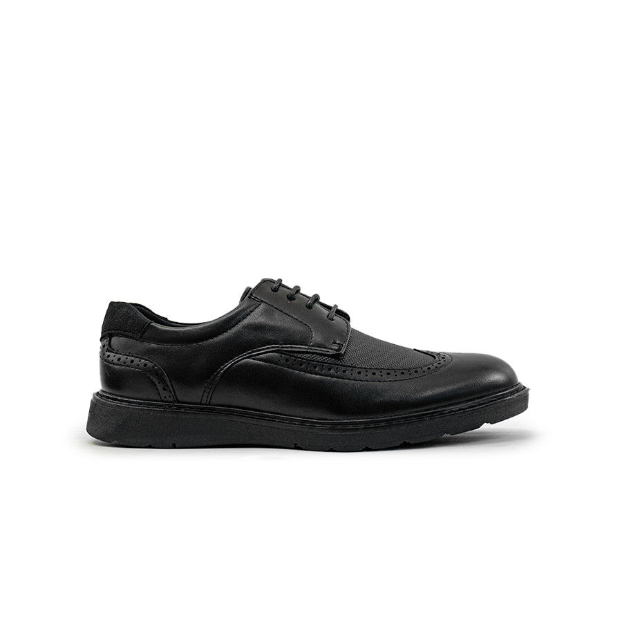 Mario D' boro Men's Formal Oxford MY 26091 - Black / Brown C88