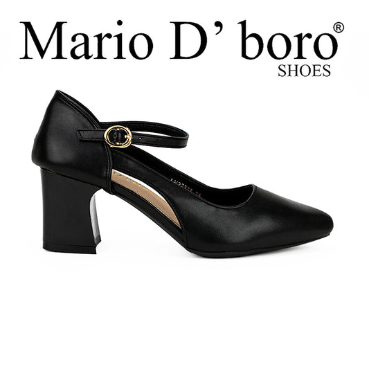 Mario D' Boro Women's Heeled Sandals Lv 22333 Black/Taupe