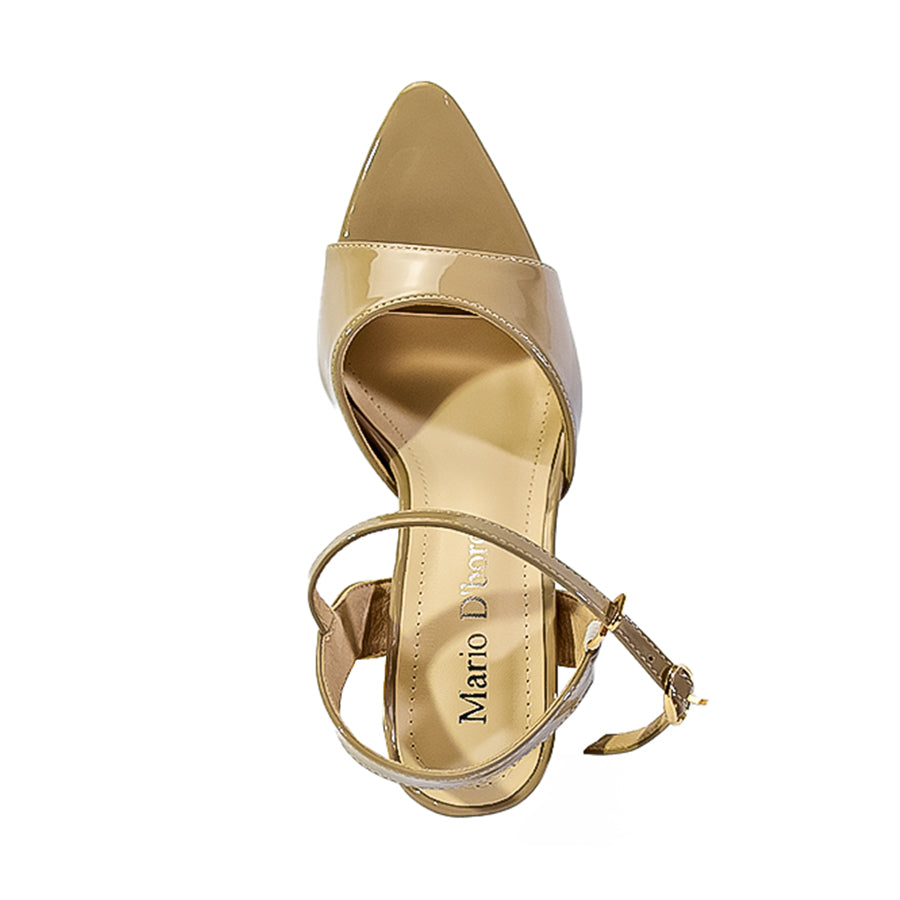 Mario D' Boro Women's Heeled Sandals LX 27010 Beige /Light Gray C52