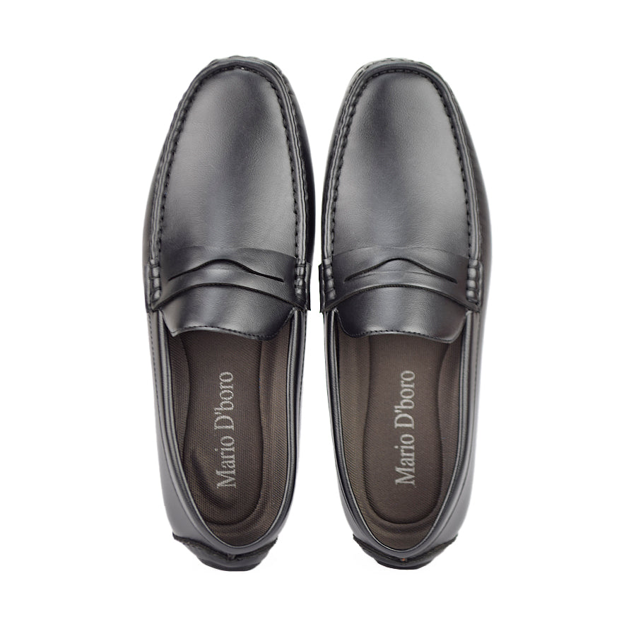 Mario D' Boro Men's Casual Loafers Mw 22369 Black