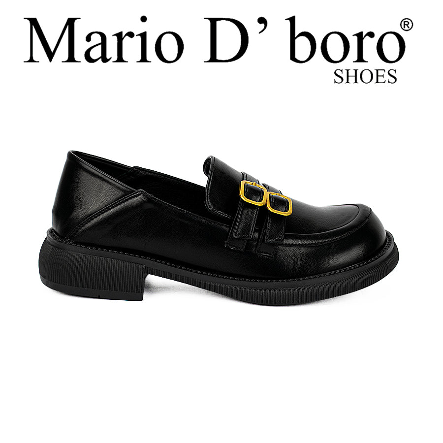 Mario D' Boro Women's Korean Flat Shoes Lw 23347 Black