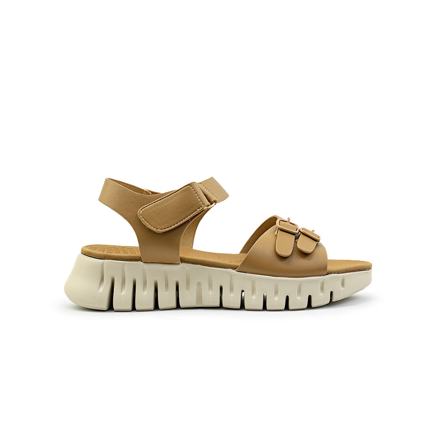 Mario D' Boro Women's Flat Sandals LY 29124 - Brown / Taupe C86