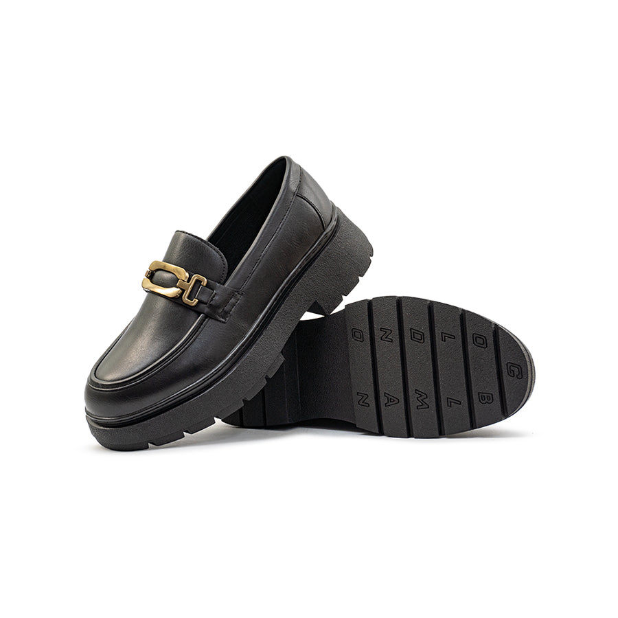 Mario D' Boro Men's Formal Slip On MY 24841 - Black /V.Dark Brown  C81
