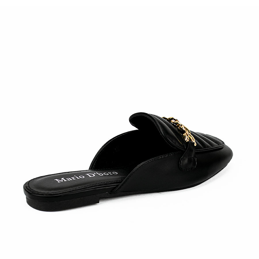 Mario D' Boro Women's Mules Lv 015 Beige/Black