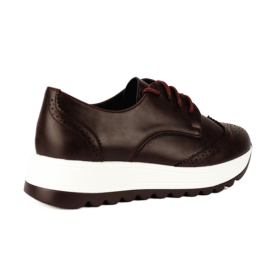 Mario D' Boro Women's Oxford Lw 26018 Mahogany/Tan C46
