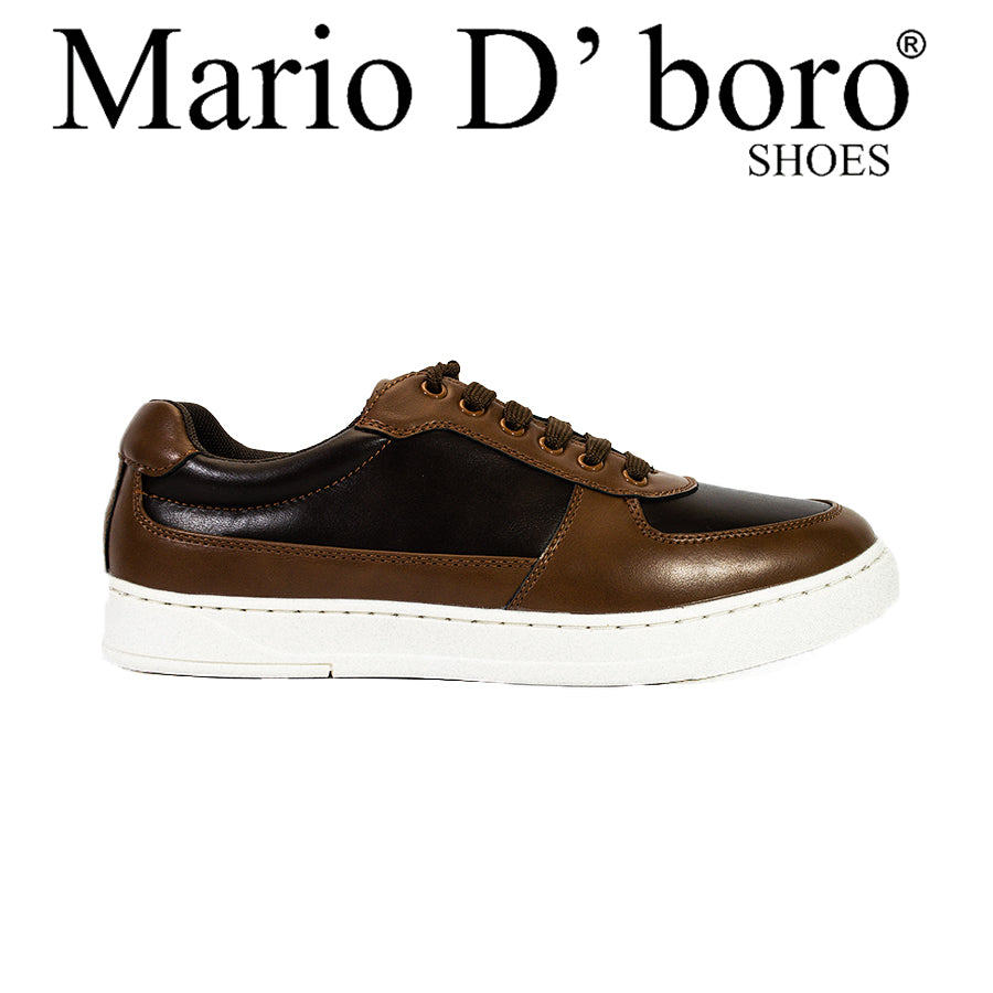 Mario D' Boro Men's Casual Sneakers MX 25403 Dark Brown C59