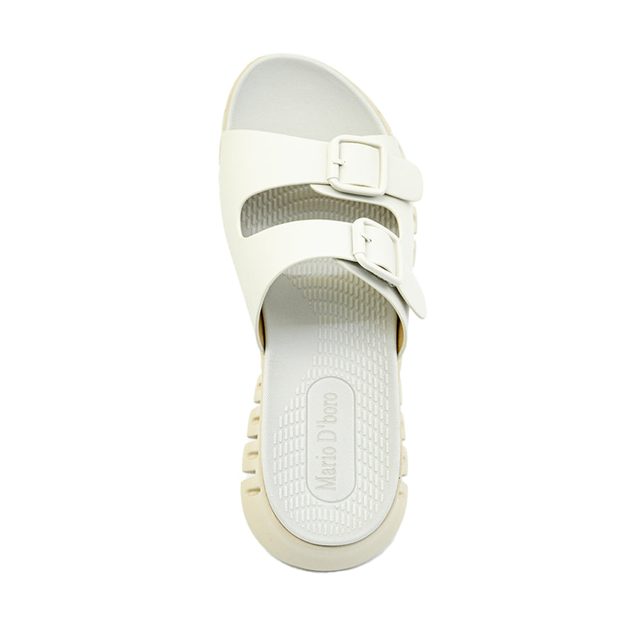 Mario D' boro Women's Flat Sandals LY 29125 - Black Gold / Bone C86