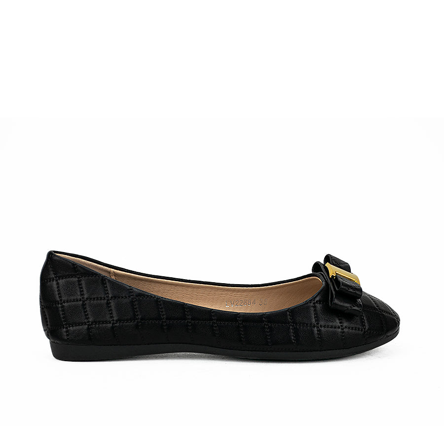 Mario D' Boro Women's Flat Shoes Lv 22684 Black/Dark Beige