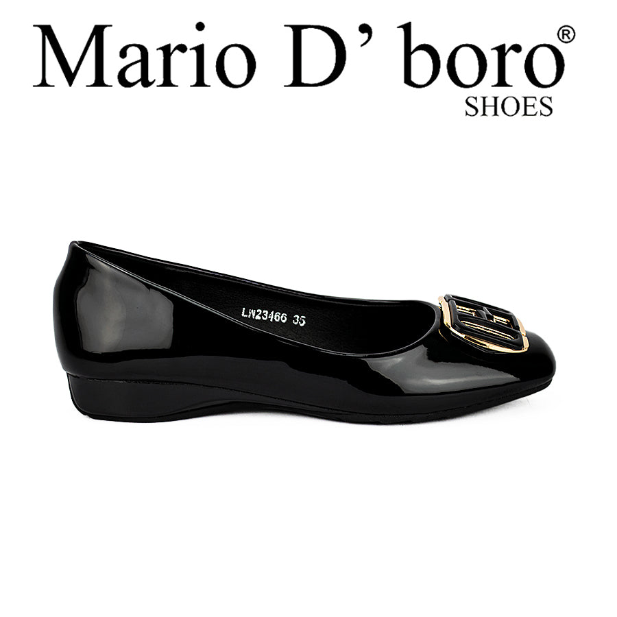 Mario D' Boro Women's Flat Shoes Lw 23466 Black/Taupe