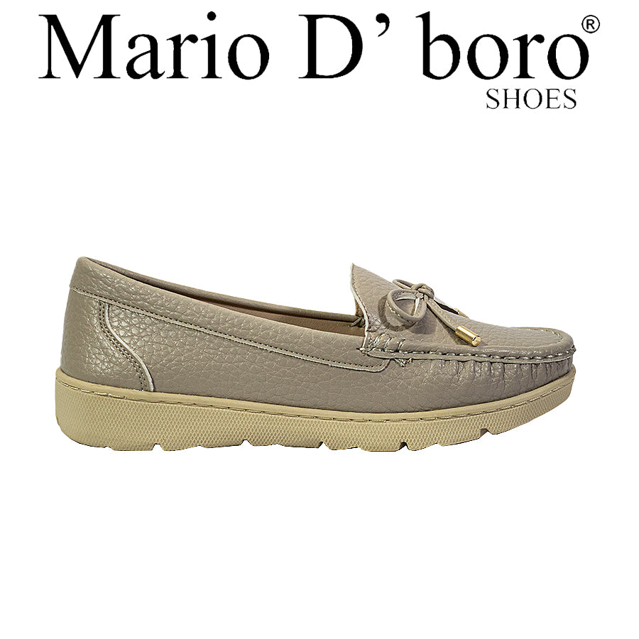 Mario D' Boro Women's Loafers LY 27810 Black/Taupe C65