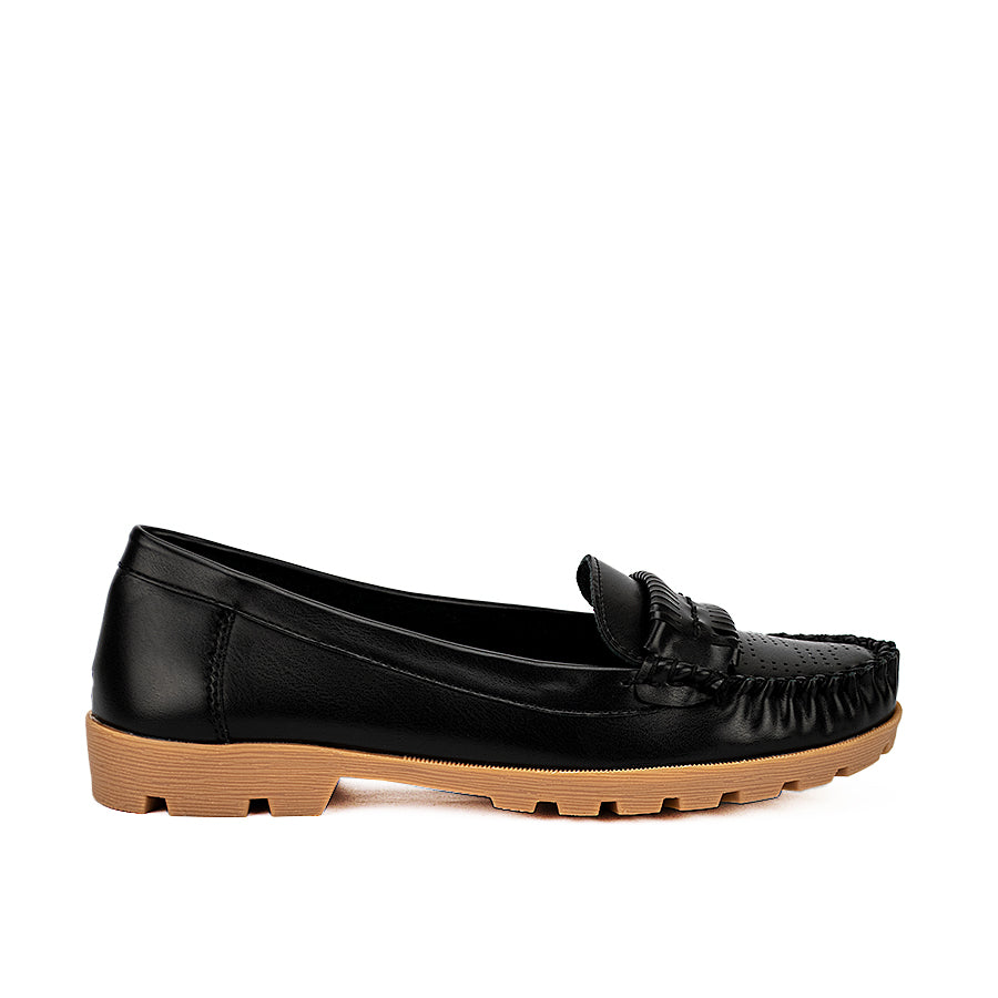 Mario D' Boro Women's Flat Shoes Lw 22010 Black/Taupe