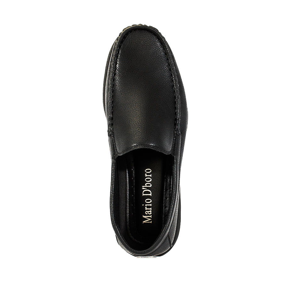 Mario D' Boro Men's Casual Loafers MX 25697 Black/Dark Brown C62
