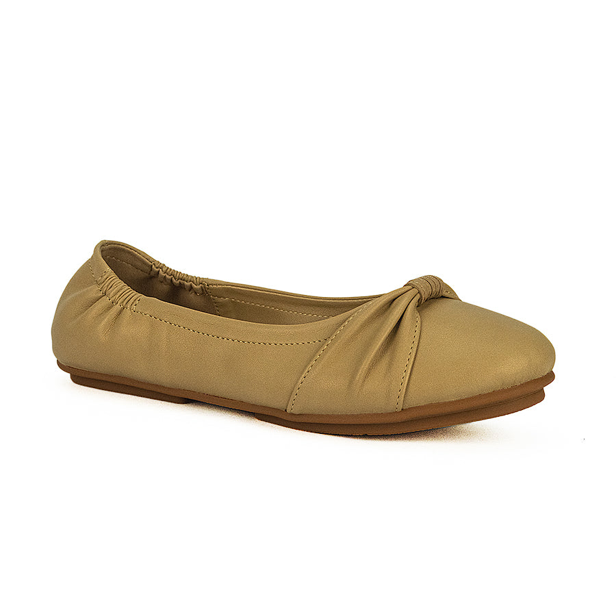 Mario D' Boro Women's Flats LW 23839 Beige/Black
