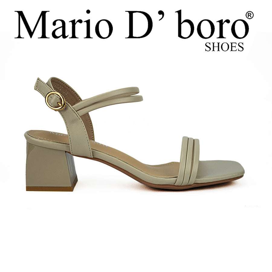 Mario D' Boro Women's Heeled Sandals Lv 22529 Beige/Black/Bone