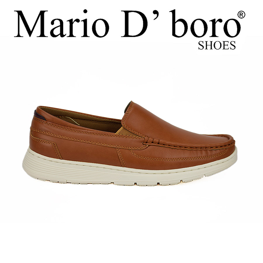 Mario D' Boro Men's Casual Loafers Mw 22558 Black/Tan