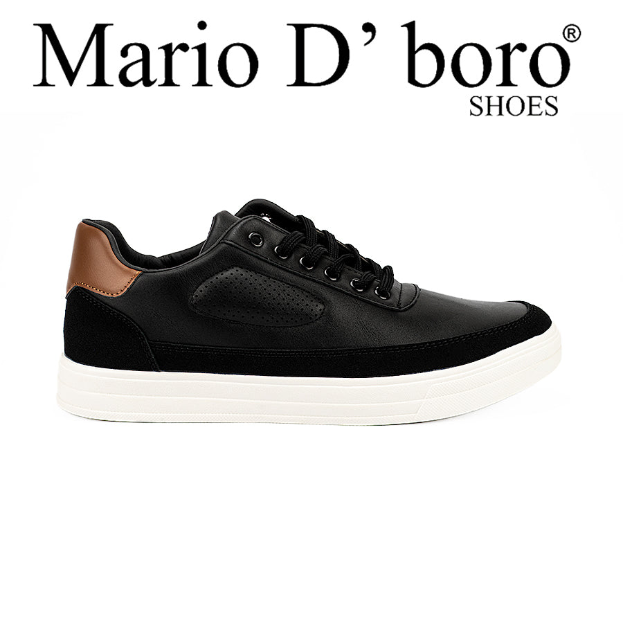Mario D' Boro Men's Sneakers Shoes Mw 22497 Black/White