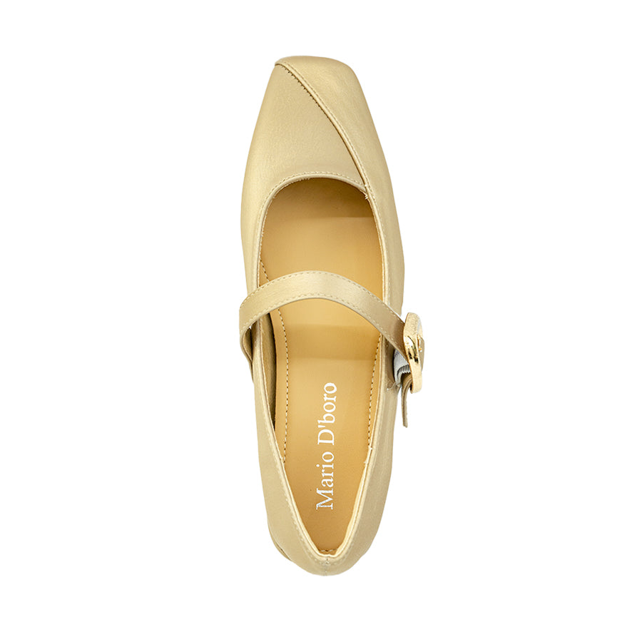 Mario D' boro Women's College Pumps LY 29246 Beige / Black C79