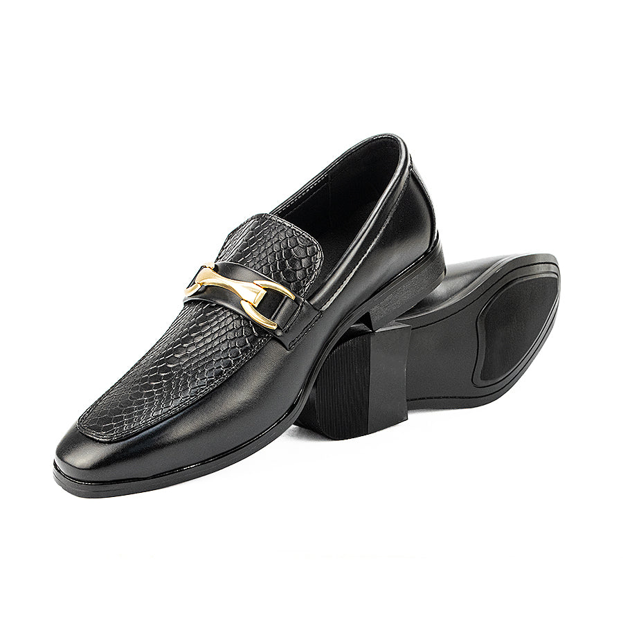 Mario D' Boro Men's Formal Shoes Slip On Mw 22677 Black/Dark Brown C32