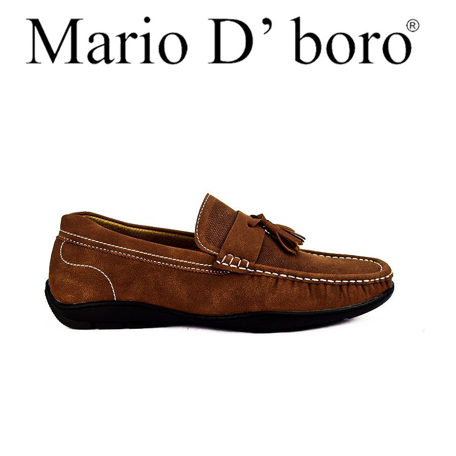 Mario D' Boro Men's Casual Loafers MX 24399 Black/dark Brown C48