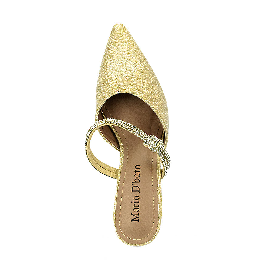 Mario D' Boro Women's Evening Sandals Lw 25706 Gold/Silver C44