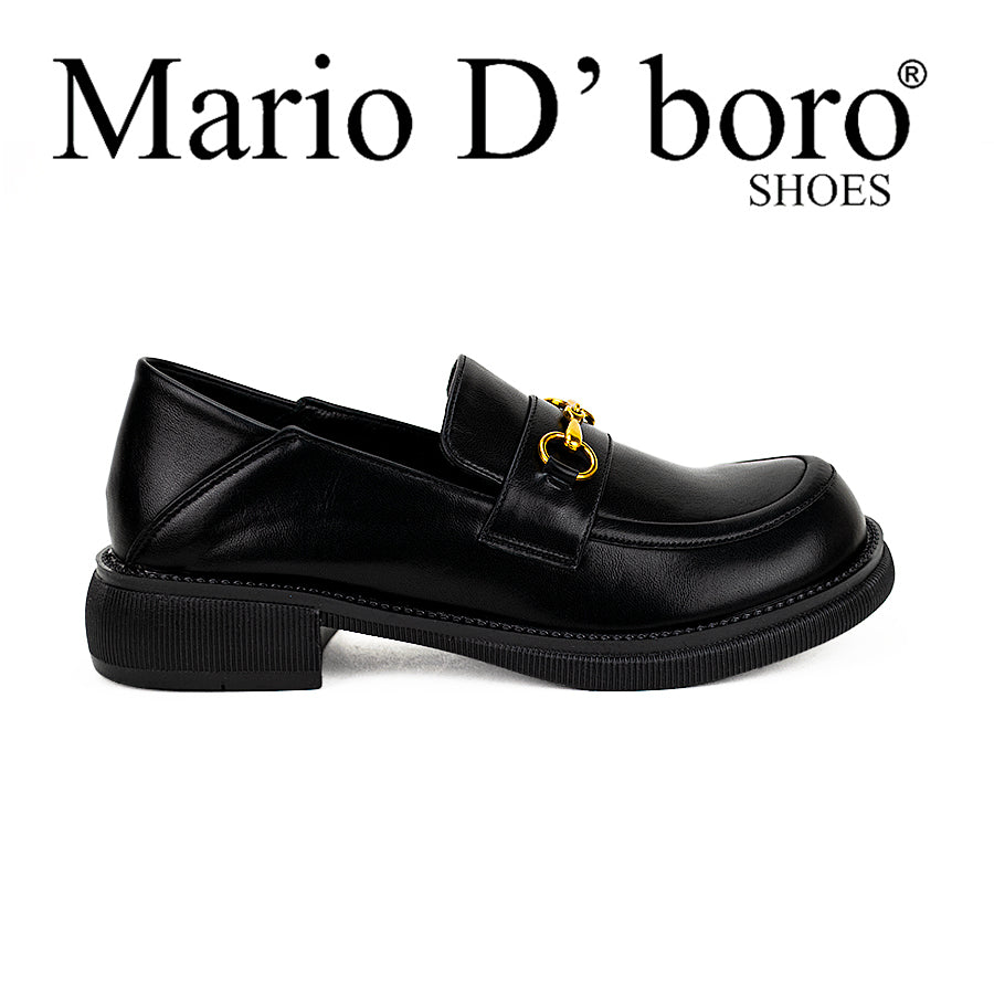 Mario D' Boro Women's Flat Lv 22241 Black/Beige