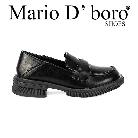 Mario D' Boro Women's Korean Flat Shoes Lw 23749 Black C31